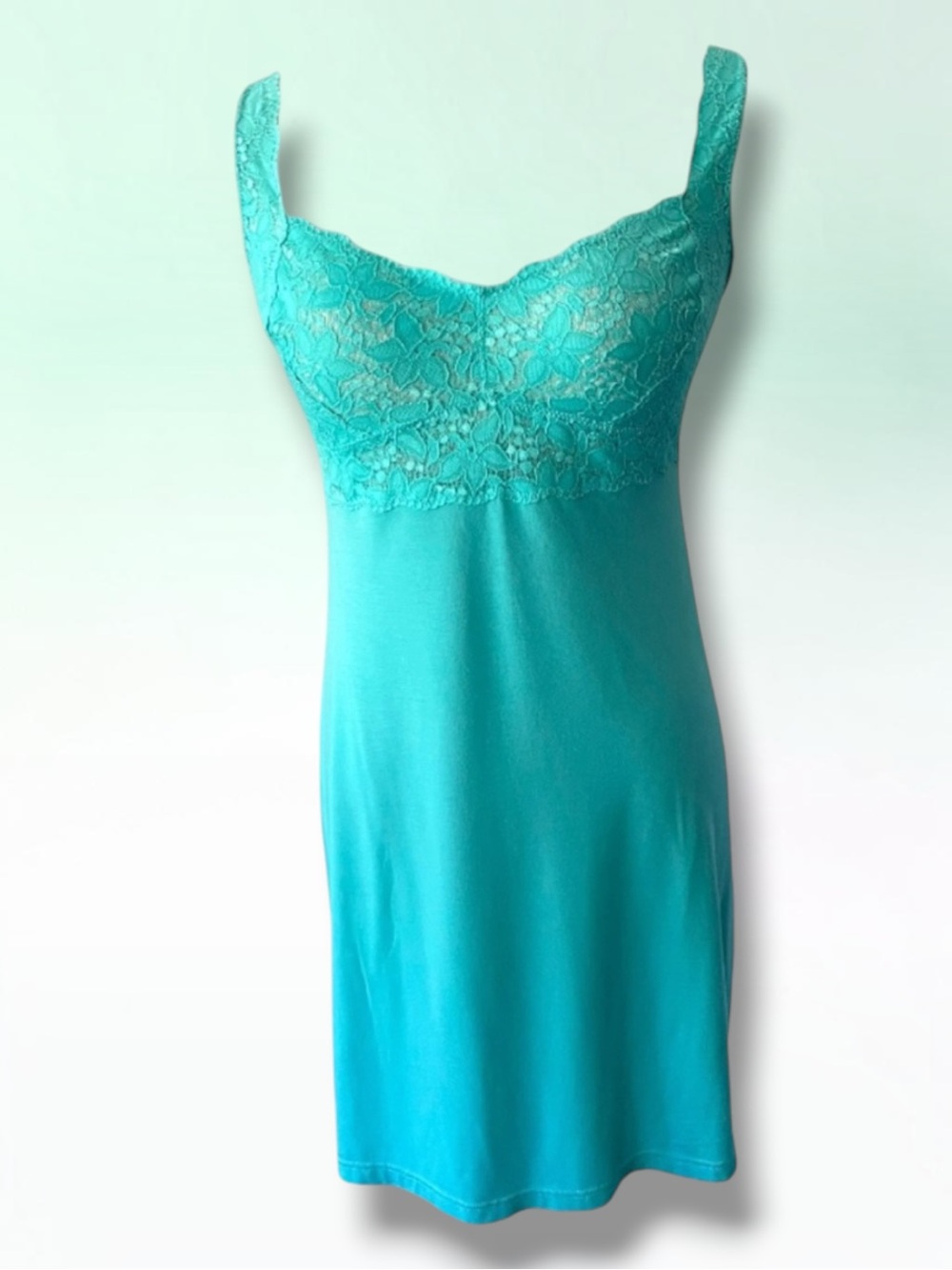 New! COSABELLA TURQUOISE BABYDOLL CHEMISE SIZE MEDIUM